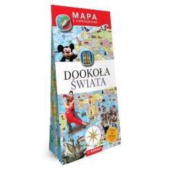 Mapa z naklejkami. Dookoła świata