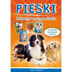 Pieski. Koloruję i rysuję po śladzie