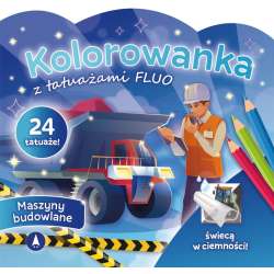 Kolorowanka z tatuażami fluo Maszyny budowlane