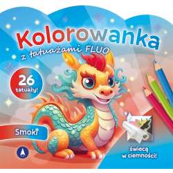 Kolorowanka z tatuażami fluo Smoki - 1