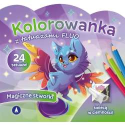 Kolorowanka z tatuażami fluo Magiczne stworki - 1
