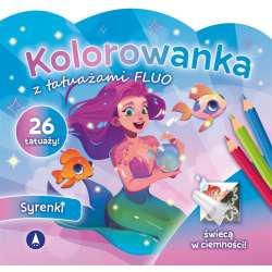 Kolorowanka z tatuażami fluo Syrenki - 1
