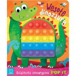 Wesołe dinozaury. Książeczka sensoryczna z POP IT (9788382133868) - 1