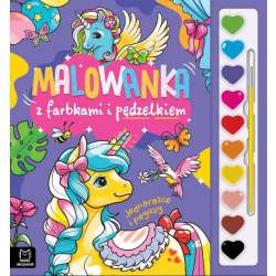 Malowanka z farbkami i pędzelkiem. Jednorożce i pegazy (9788382138641)