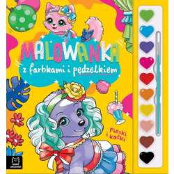 Malowanka z farbkami i pędzelkiem. Pieski i kotki (9788382138658)