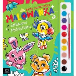 Malowanka z farbkami i pędzelkiem. Małe zwierzątka (9788382138665)