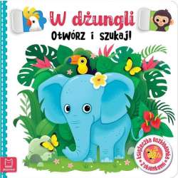 Książeczka rozkładanka z okienkami. W dżungli. Otwórz i szukaj! (9788382138894) - 1