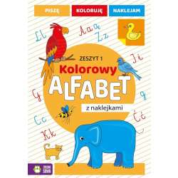 Kolorowy alfabet z naklejkami. Zeszyt 1 (9788382407211)