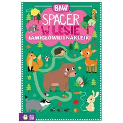 Książeczka Baw się. Spacer w lesie. Łamigłówki i naklejki (9788382409840) - 1