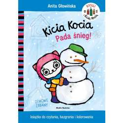 Kicia Kocia. Pada śnieg. Kolorowanka - 1