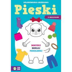 Kolorowanka-ubieranka. Pieski