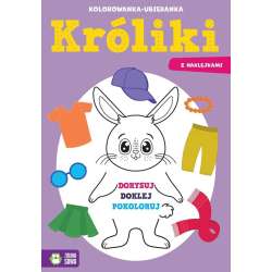 Kolorowanka-ubieranka. Króliki