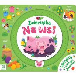Zwierzątka na wsi. Labirynty z ruchomymi elemen.