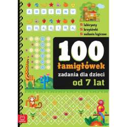 Książeczka 100 łamigłówek - zadania dla dzieci od 7 lat (9788383741260)