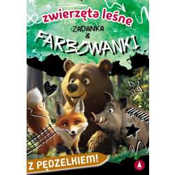 Zwierzęta leśne. Zadanka & farbowanki