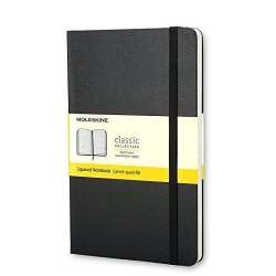 Notes Classic 9x14 tw. kratka- czarny MOLESKINE