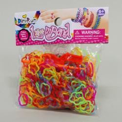 Certyfikowane Gumki 300szt. kolorowe kwiatuszki 'LoomBand' - 1