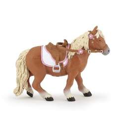 Papo 51559 Kucyk Shetlandzki osiodłany 9x6,5x3cm (PAPO 51559) - 1