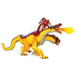 Safari Ltd 10125 Smok ziejący ogniem trzygłowy 23x11,5cm - 1