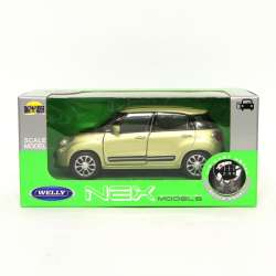 Welly 1:34 Fiat 500L 2013 - oliwkowy metalik - 2
