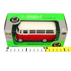 Welly 1:34 Mercedes-Benz O 319 osobowy czerwony z białym dachem - 2