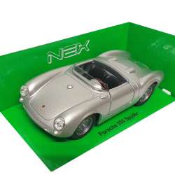 Welly 1:34 Porsche 550 Spyder -srebrny - 1